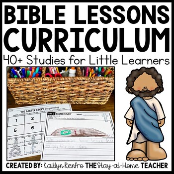 Preview of Bible Lessons Kids Homeschool Curriculum | Preschool Kindergarten Sunday School