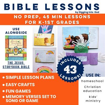 Bible Lessons To Use With Jesus Storybook Bible--Crafts, Games & Verses ...