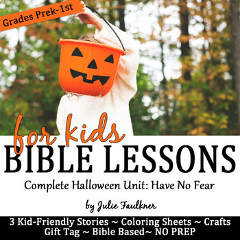 Preview of Halloween Bible Lessons for October, Complete Unit