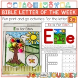 Bible Letter of the Week: E is for Eden