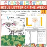 Bible Letter of the Week: L is for Lamb