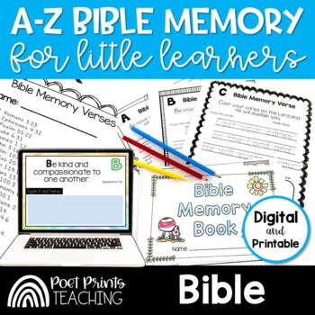 Preview of ABC Bible Memory for Little Learners