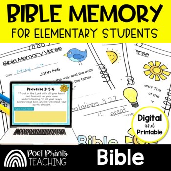 Preview of Bible Memory Verses for Kids