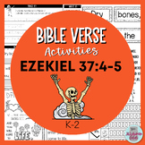 Bible Memory Verse Activities for Ezekiel 37:4-5 ~ Dry Bon
