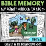 Bible Memory Verse (KJV) Activity Notebook for Luke 1:37