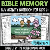 Bible Memory Verse (KJV) Activity Notebook for Psalm 35:9