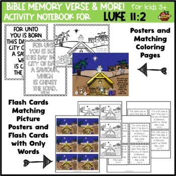 Bible Memory Verse (KJV) Activity Notebook for Luke 11:2 | TPT
