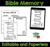 Bible Memory Virtual and Digital Templates