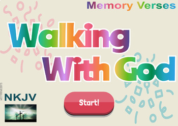 Preview of Bible Memory - Walking with God