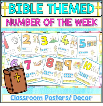 Bible Number Posters Bible Classroom decor Bible Bulletin Board | TPT