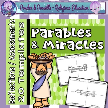 Parable Miracle Reflections Assessments Portfolios - 