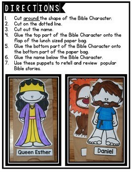 聖書物語 指人形の作り方 図案集「Bible Story Puppets」-