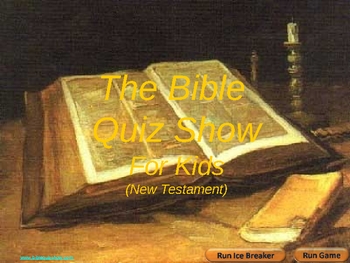 Preview of Bible Quiz Show  For Kids Difficult