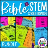 Bible STEM Choice Boards and Makerspace Activities Sunday 