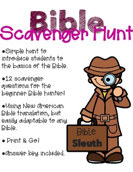 Preview of Bible Scavenger Hunt
