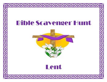 Preview of Bible Scavenger Hunt - Lent
