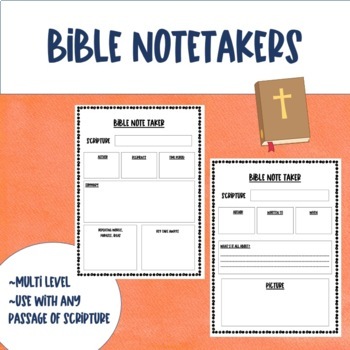 Preview of Bible/Scripture Note Taker