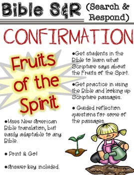 Preview of Bible Search & Response: Confirmation-Fruits of the Spirit