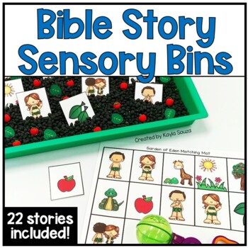 Preview of Bible Story Sensory Bins