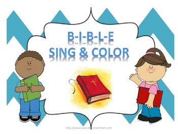 Preview of Bible Song & Coloring Activity