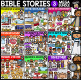 Bible Stories 3 Mega Bundle {Educlips Clipart}
