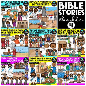 Preview of Bible Stories 4 Clip Art Bundle {Educlips Clipart}
