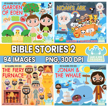 Preview of Bible Stories Clipart Bundle 2 (Lime and Kiwi Designs)