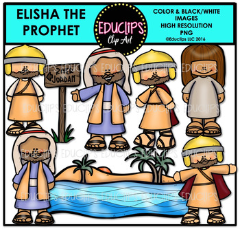 Preview of Bible Stories - Elisha The Prophet Clip Art Bundle {Educlips Clipart}