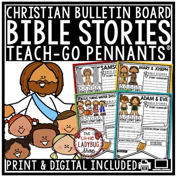 Preview of Christian Books of the Bible Stories Lessons Worksheets Activities Sunday School