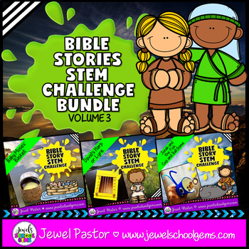 Preview of Bible Stories STEM Activities & Challenges | Sunday School VBS Religion Lessons