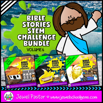 Preview of Bible Stories STEM Activities & Challenges | Sunday School VBS Religion Lessons