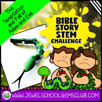 Preview of Bible Stories STEM Challenge | Adam and Eve Sunday School Lesson | Reptiles