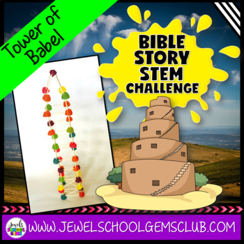 Preview of Bible Stories STEM Challenge | Build a Tower of Babel Sunday School Lesson