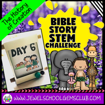 Preview of Bible Stories STEM Challenge | Creation Story Sunday School Lesson | Materials