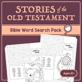 Bible Stories Word Search Bundle / Sunday School Stories o