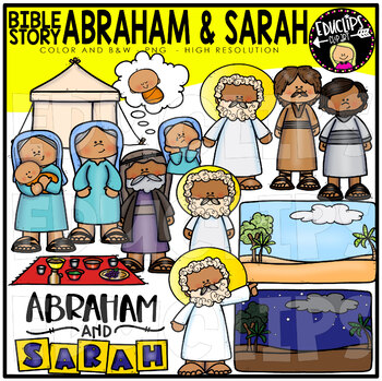 Preview of Bible Story - Abraham & Sarah Clip Art Set {Educlips Clipart}