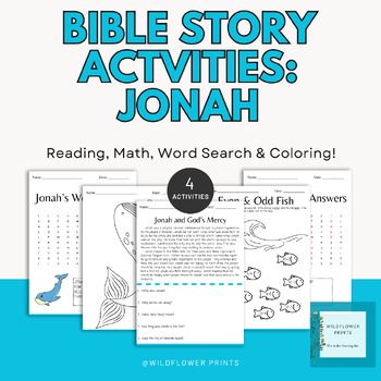 Bible Story Activities: Jonah and the Big Fish : Jonah and the Whale