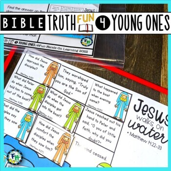 Bible Story Activity | Jesus Walks on Water #1 by Fun Hands-on Learning