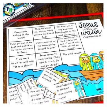 Bible Story Activity | Jesus Walks on Water #1 by Fun Hands-on Learning