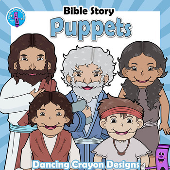 Preview of Bible Story Craft Activity BUNDLE | Printable Paper Bag Puppets