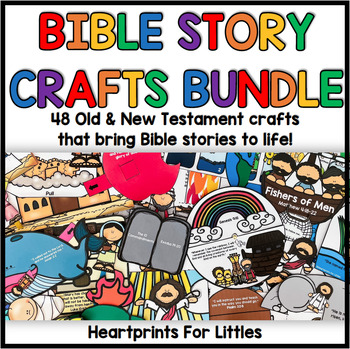 Preview of Bible Story Crafts Bundle, Sunday School Crafts, Christian Crafts