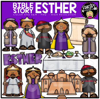 Preview of Bible Story - Esther Clip Art Set {Educlips Clipart}