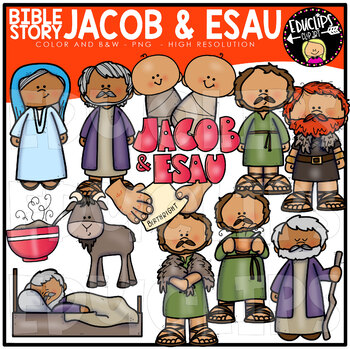 Preview of Bible Story - Jacob and Esau Clip Art Set {Educlips Clipart}