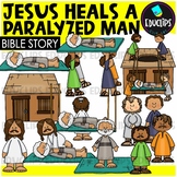 Bible Story - Jesus Heals a Paralyzed Man Clip Art Set {Ed