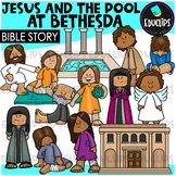 Bible Story - Jesus and The Pool At Bethesda Clip Art Set 