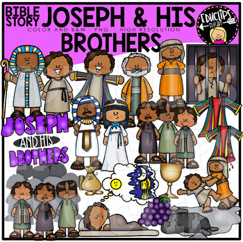 Preview of Bible Story - Joseph and His Brothers Clip Art Set {Educlips Clipart}