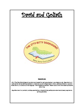 Preview of Bible Story Mini-Unit:  David and Goliath