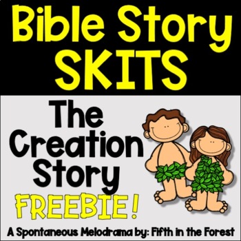 Preview of Creation Story Bible Skit FREEBIE