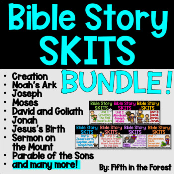 Preview of Bible Story Skit BUNDLE 21 Bible stories for young learners