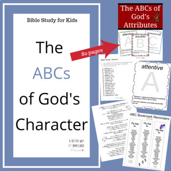 Preview of Bible Lessons for Kids- ABCs of God's Character